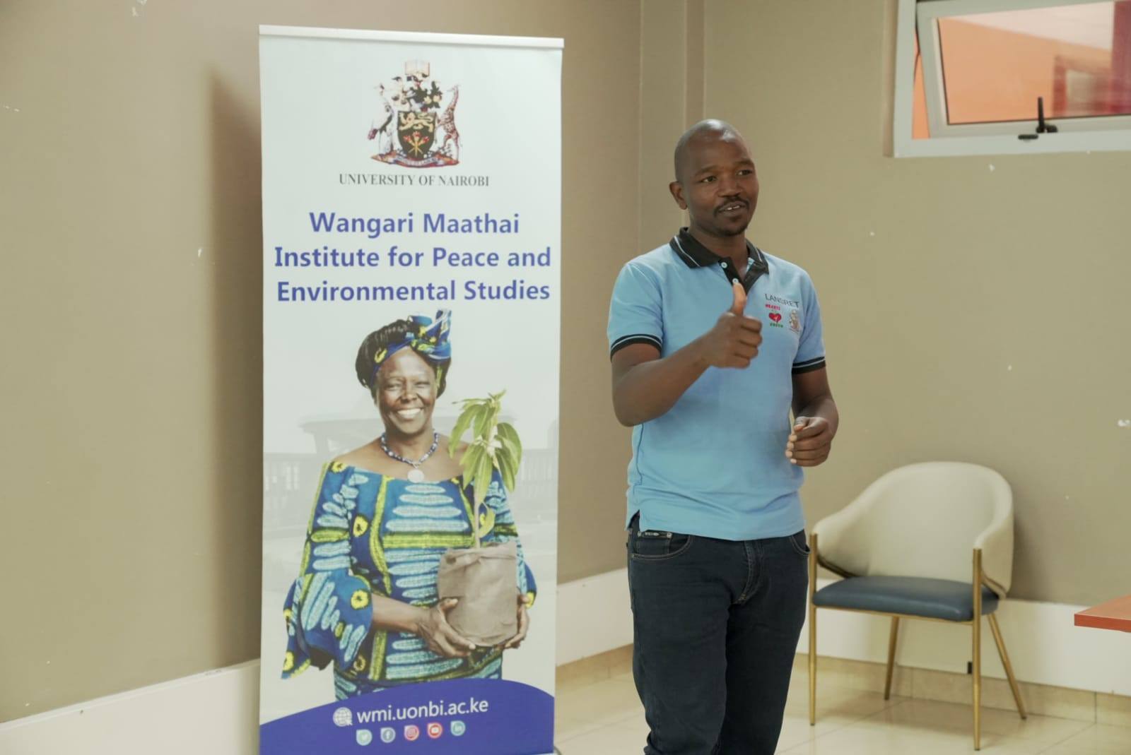 Mr Muya Making a presentation on LANSRET